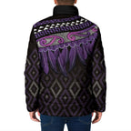 Aotearoa Maori Ngati Porou Iwi Padded Jacket Korowai Tukutuku Kaokao Motifs
