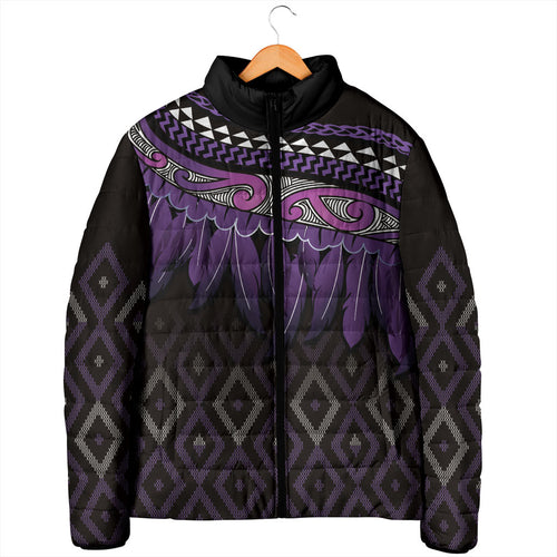 Aotearoa Maori Ngati Porou Iwi Padded Jacket Korowai Tukutuku Kaokao Motifs