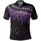 Aotearoa Maori Ngati Porou Iwi Polo Shirt Korowai Tukutuku Kaokao Motifs