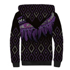 Aotearoa Maori Ngati Porou Iwi Sherpa Hoodie Korowai Tukutuku Kaokao Motifs