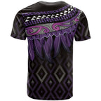 Aotearoa Maori Ngati Porou Iwi T Shirt Korowai Tukutuku Kaokao Motifs