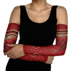 Aotearoa Maori Waikato Tainui Iwi Arm Sleeves Korowai Tukutuku Kaokao Motifs