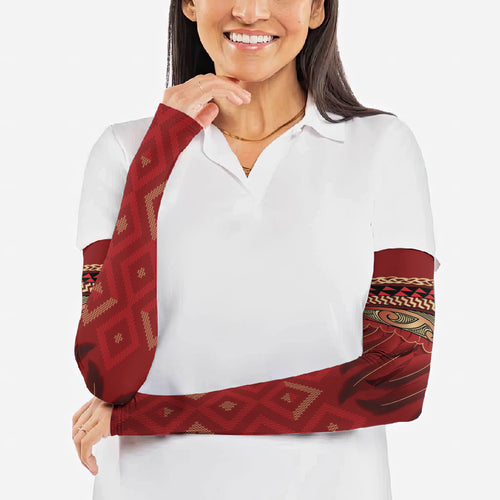 Aotearoa Maori Waikato Tainui Iwi Arm Sleeves Korowai Tukutuku Kaokao Motifs