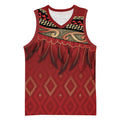 Aotearoa Maori Waikato Tainui Iwi Basketball Jersey Korowai Tukutuku Kaokao Motifs