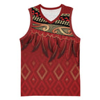 Aotearoa Maori Waikato Tainui Iwi Basketball Jersey Korowai Tukutuku Kaokao Motifs