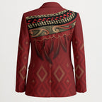 Aotearoa Maori Waikato Tainui Iwi Blazer Korowai Tukutuku Kaokao Motifs