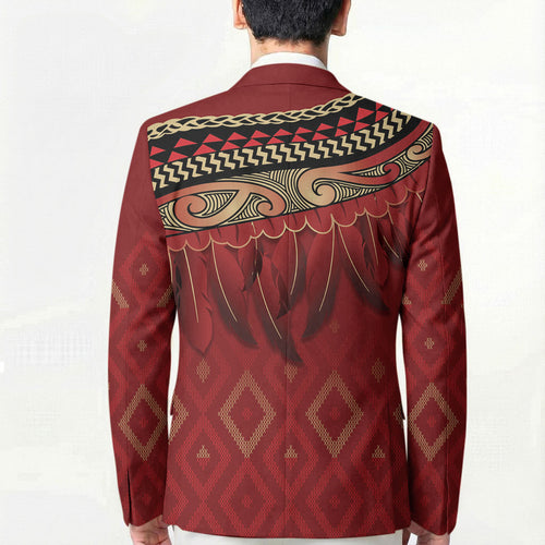 Aotearoa Maori Waikato Tainui Iwi Blazer Korowai Tukutuku Kaokao Motifs