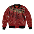 Aotearoa Maori Waikato Tainui Iwi Bomber Jacket Korowai Tukutuku Kaokao Motifs
