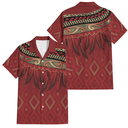 Aotearoa Maori Waikato Tainui Iwi Family Matching Off Shoulder Maxi Dress and Hawaiian Shirt Korowai Tukutuku Kaokao Motifs