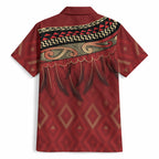 Aotearoa Maori Waikato Tainui Iwi Hawaiian Shirt Korowai Tukutuku Kaokao Motifs