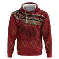 Aotearoa Maori Waikato Tainui Iwi Hoodie Korowai Tukutuku Kaokao Motifs