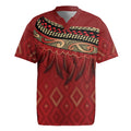 Aotearoa Maori Waikato Tainui Iwi Rugby Jersey Korowai Tukutuku Kaokao Motifs