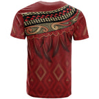 Aotearoa Maori Waikato Tainui Iwi T Shirt Korowai Tukutuku Kaokao Motifs