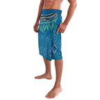Aotearoa Maori Ngati Kahungunu Iwi Paua Blue Lavalava Korowai Tukutuku Kaokao Motifs