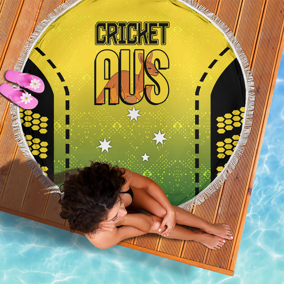 custom-australia-cricket-beach-blanket-kangaroo-champions-2023-go-aussies