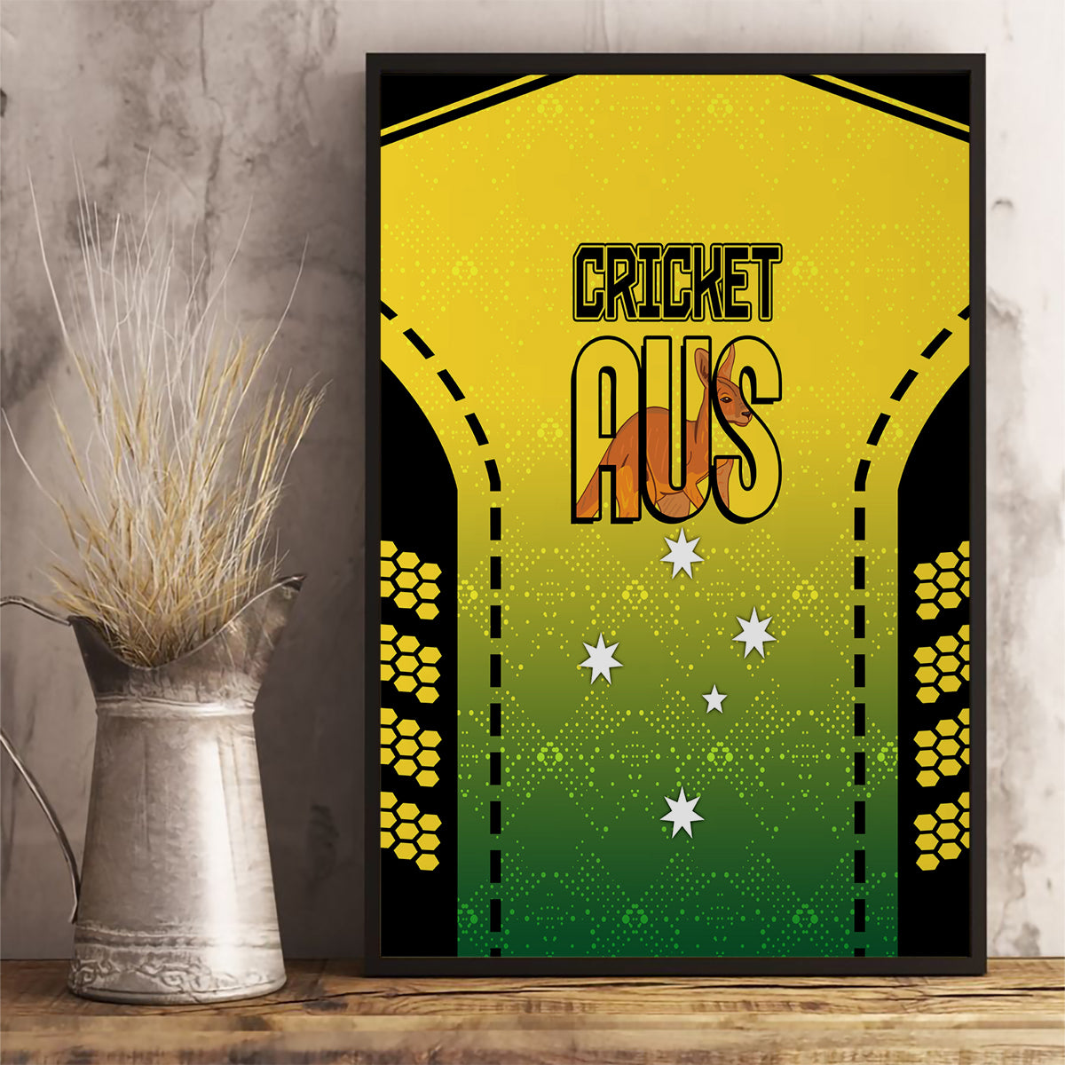 custom-australia-cricket-canvas-wall-art-kangaroo-champions-2023-go-aussies