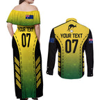custom-australia-cricket-couples-matching-off-shoulder-maxi-dress-and-long-sleeve-button-shirt-kangaroo-champions-2023-go-aussies