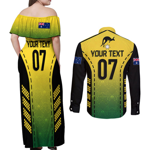 custom-australia-cricket-couples-matching-off-shoulder-maxi-dress-and-long-sleeve-button-shirt-kangaroo-champions-2023-go-aussies