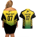 custom-australia-cricket-couples-matching-off-shoulder-short-dress-and-hawaiian-shirt-kangaroo-champions-2023-go-aussies