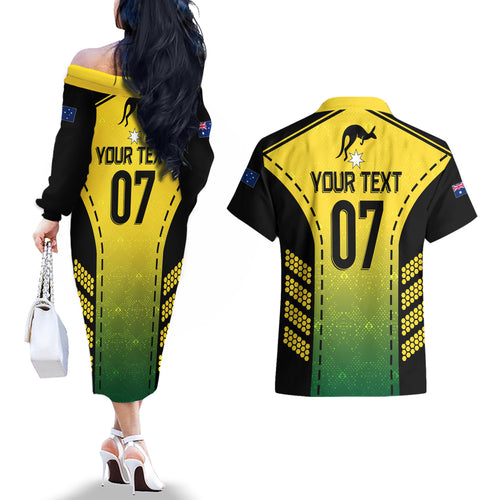 custom-australia-cricket-couples-matching-off-the-shoulder-long-sleeve-dress-and-hawaiian-shirt-kangaroo-champions-2023-go-aussies