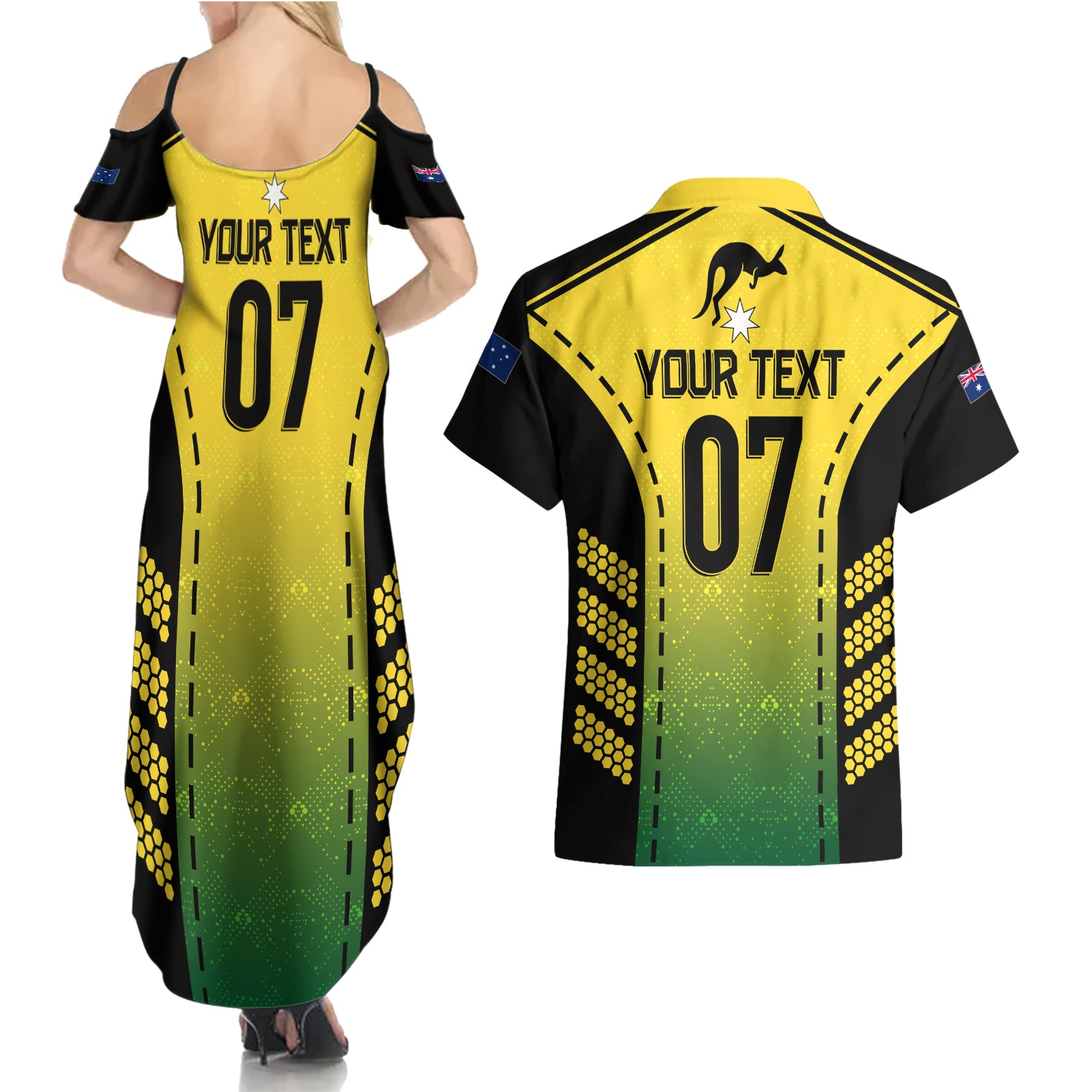 custom-australia-cricket-couples-matching-summer-maxi-dress-and-hawaiian-shirt-kangaroo-champions-2023-go-aussies