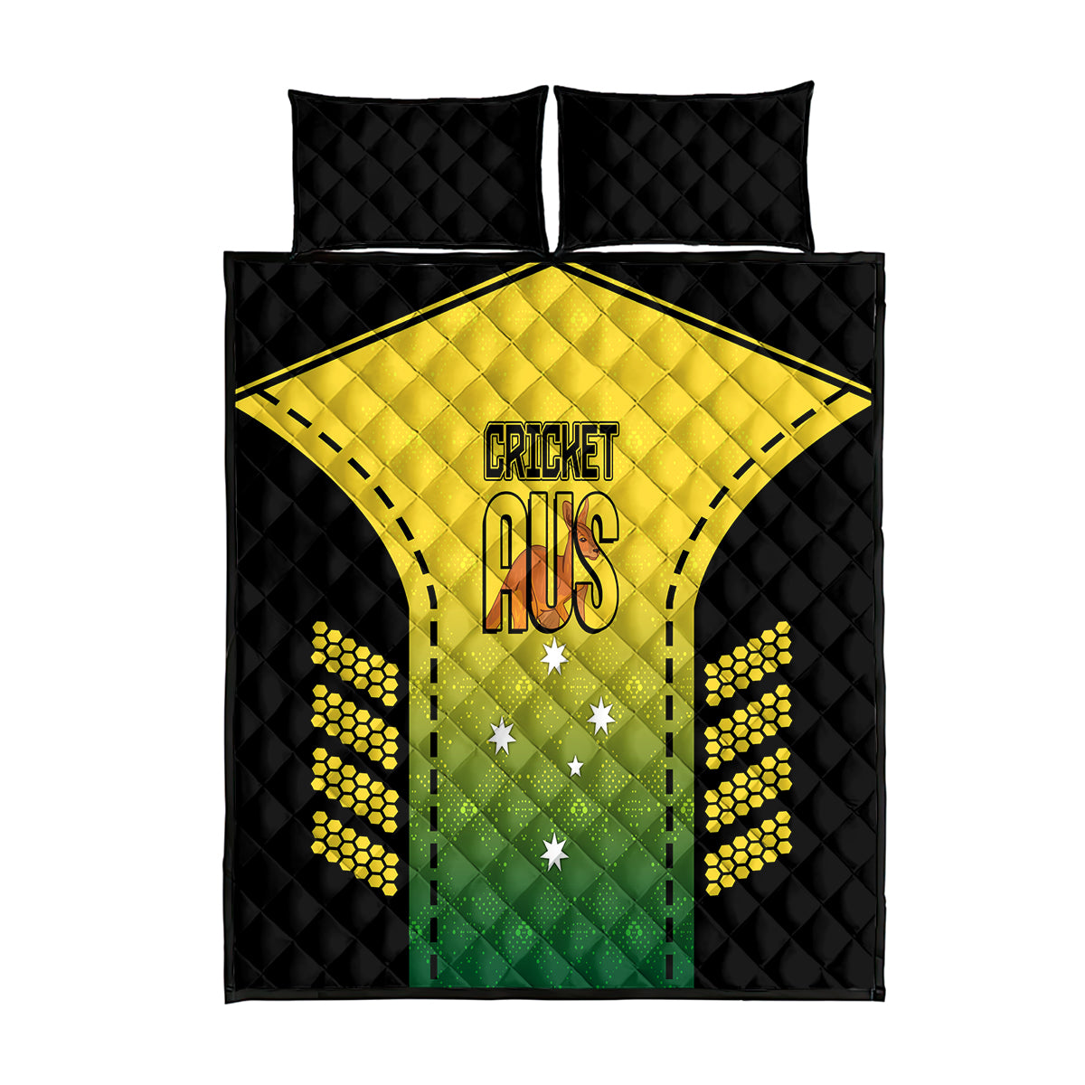 custom-australia-cricket-quilt-bed-set-kangaroo-champions-2023-go-aussies