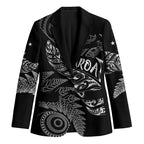 Aotearoa Personalized Lawn Bowls Maori Blazer New Zealand Black Tribal Silver Fern - Aussie Hoodie