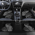 Aotearoa Personalized Lawn Bowls Maori Car Mats New Zealand Black Tribal Silver Fern - Aussie Hoodie