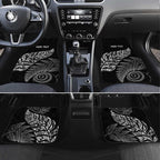 Aotearoa Personalized Lawn Bowls Maori Car Mats New Zealand Black Tribal Silver Fern - Aussie Hoodie