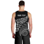 Aotearoa Personalized Lawn Bowls Maori Men Tank Top New Zealand Black Tribal Silver Fern - Aussie Hoodie