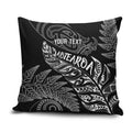 Aotearoa Personalized Lawn Bowls Maori Pillow Cover New Zealand Black Tribal Silver Fern - Aussie Hoodie