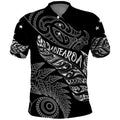 Aotearoa Personalized Lawn Bowls Maori Polo Shirt New Zealand Black Tribal Silver Fern - Aussie Hoodie
