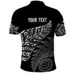 Aotearoa Personalized Lawn Bowls Maori Polo Shirt New Zealand Black Tribal Silver Fern - Aussie Hoodie