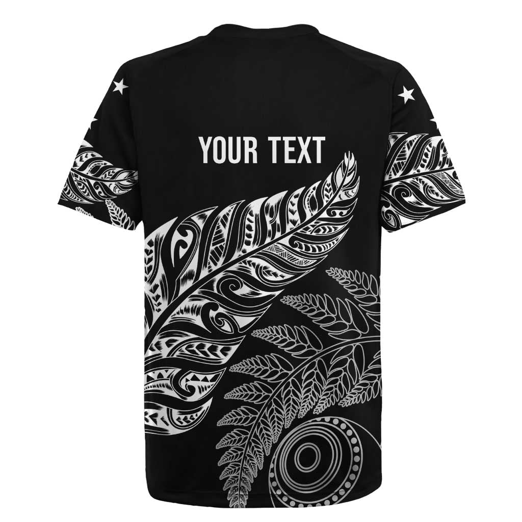 Aotearoa Personalized Lawn Bowls Maori Rugby Jersey New Zealand Black Tribal Silver Fern - Aussie Hoodie