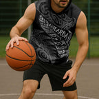 Aotearoa Personalized Lawn Bowls Maori Sleeveless Hoodie New Zealand Black Tribal Silver Fern - Aussie Hoodie