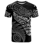 Aotearoa Personalized Lawn Bowls Maori T Shirt New Zealand Black Tribal Silver Fern - Aussie Hoodie