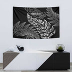 Aotearoa Personalized Lawn Bowls Maori Tapestry New Zealand Black Tribal Silver Fern - Aussie Hoodie
