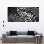 Aotearoa Personalized Lawn Bowls Maori Tapestry New Zealand Black Tribal Silver Fern - Aussie Hoodie