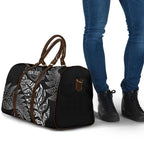 Aotearoa Personalized Lawn Bowls Maori Travel Bag New Zealand Black Tribal Silver Fern - Aussie Hoodie