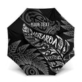 Aotearoa Personalized Lawn Bowls Maori Umbrella New Zealand Black Tribal Silver Fern - Aussie Hoodie