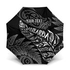 Aotearoa Personalized Lawn Bowls Maori Umbrella New Zealand Black Tribal Silver Fern - Aussie Hoodie