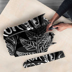 Aotearoa Personalized Lawn Bowls Maori Umbrella New Zealand Black Tribal Silver Fern - Aussie Hoodie