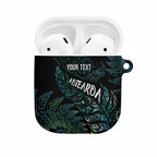 Aotearoa Personalized Lawn Bowls Maori AirPods Case New Zealand Paua Shell Tribal Silver Fern - Aussie Hoodie