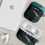 Aotearoa Personalized Lawn Bowls Maori AirPods Case New Zealand Paua Shell Tribal Silver Fern - Aussie Hoodie