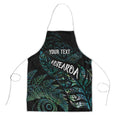 Aotearoa Personalized Lawn Bowls Maori Apron New Zealand Paua Shell Tribal Silver Fern - Aussie Hoodie