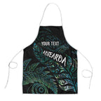 Aotearoa Personalized Lawn Bowls Maori Apron New Zealand Paua Shell Tribal Silver Fern - Aussie Hoodie