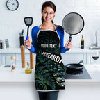 Aotearoa Personalized Lawn Bowls Maori Apron New Zealand Paua Shell Tribal Silver Fern - Aussie Hoodie