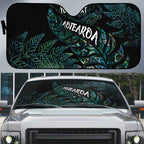 Aotearoa Personalized Lawn Bowls Maori Auto Sun Shade New Zealand Paua Shell Tribal Silver Fern - Aussie Hoodie
