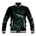 Aotearoa Personalized Lawn Bowls Maori Baseball Jacket New Zealand Paua Shell Tribal Silver Fern - Aussie Hoodie