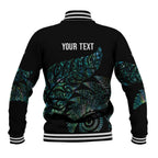 Aotearoa Personalized Lawn Bowls Maori Baseball Jacket New Zealand Paua Shell Tribal Silver Fern - Aussie Hoodie